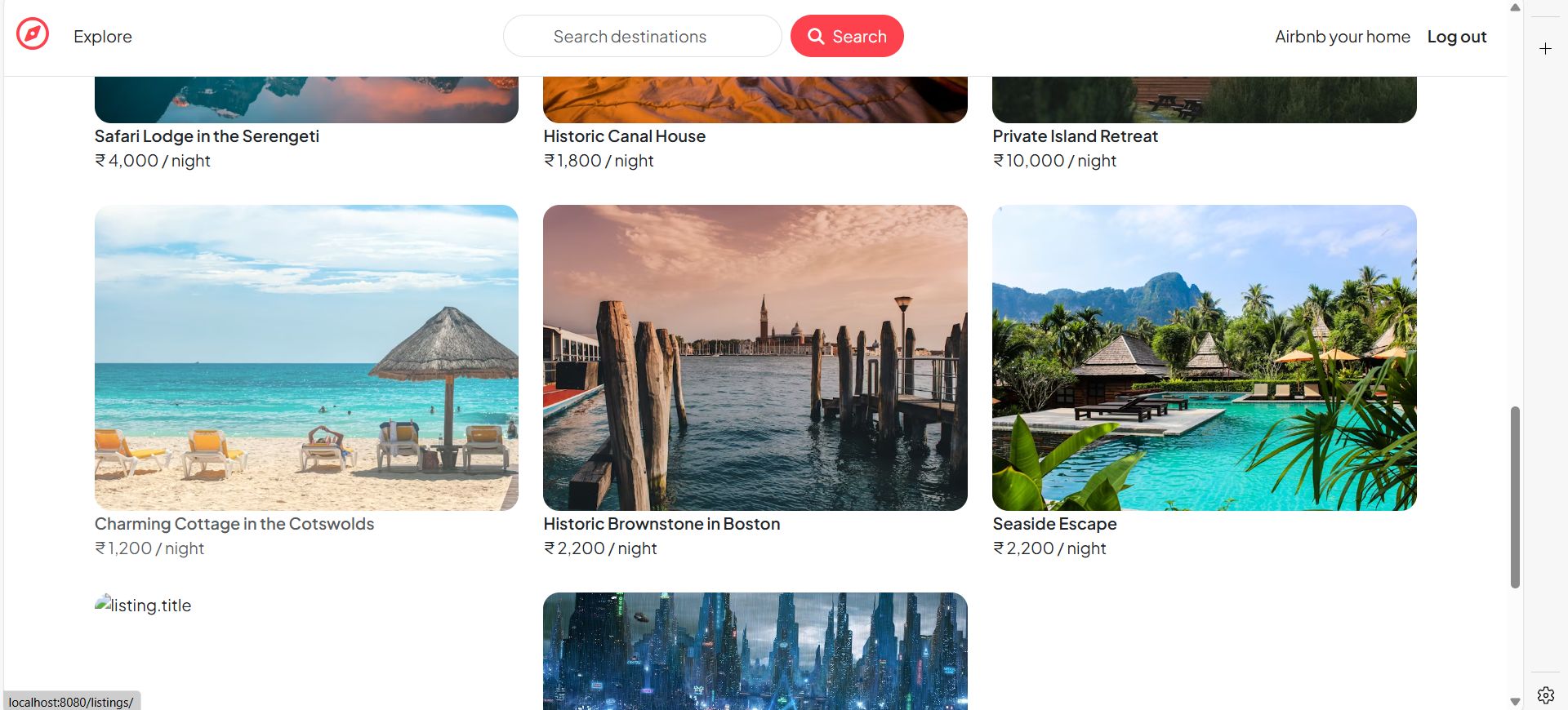 Hotel Listing Platform